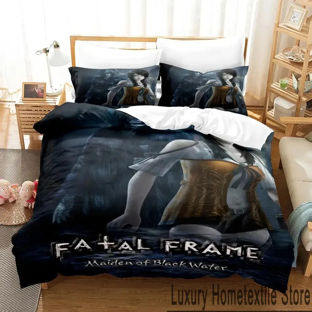 

Game Anime Project Zero Bedding Set Double Twin King Duvet Cover Comforter Pillowcase Boys Girls Adults Bedroom