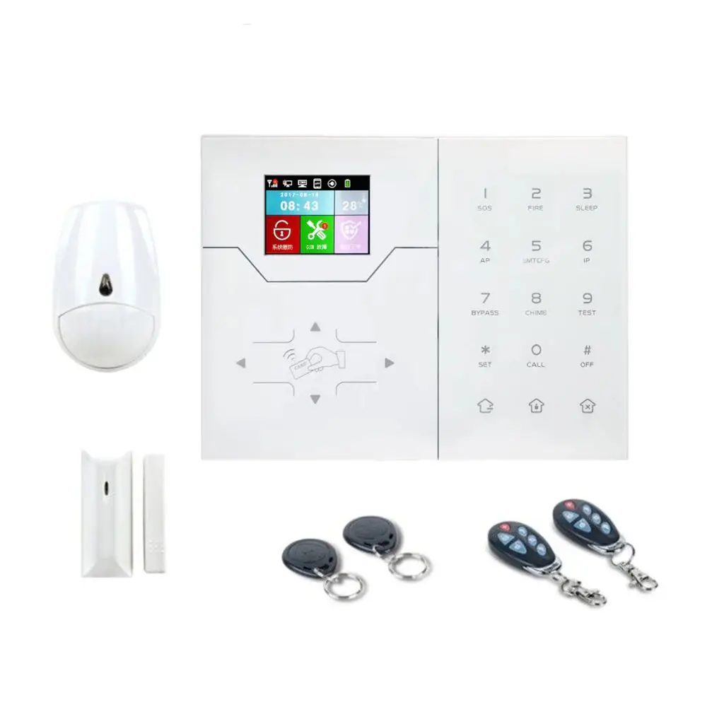 HA-VGW 4G Wireless Home Alarm Kit 8 Wired Zones 32 Wireless Zones Anti Theft Alarm System Home 868mhz Panel Wifi Alarm System