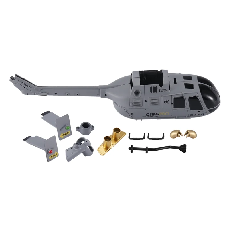 

C186 C-186 Pro Shell Cover Set RC Helicopter Airplane Drone Spare Parts Upgrade Accessories,Grey