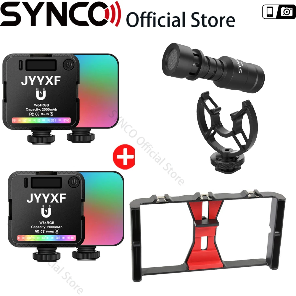 Synco M1S ميكروفون بندقية القلب ل آيفون أندرويد الهاتف الذكي كانون نيكون سوني DSLR كاميرا المستهلك كاميرا الكمبيوتر Mic MM1