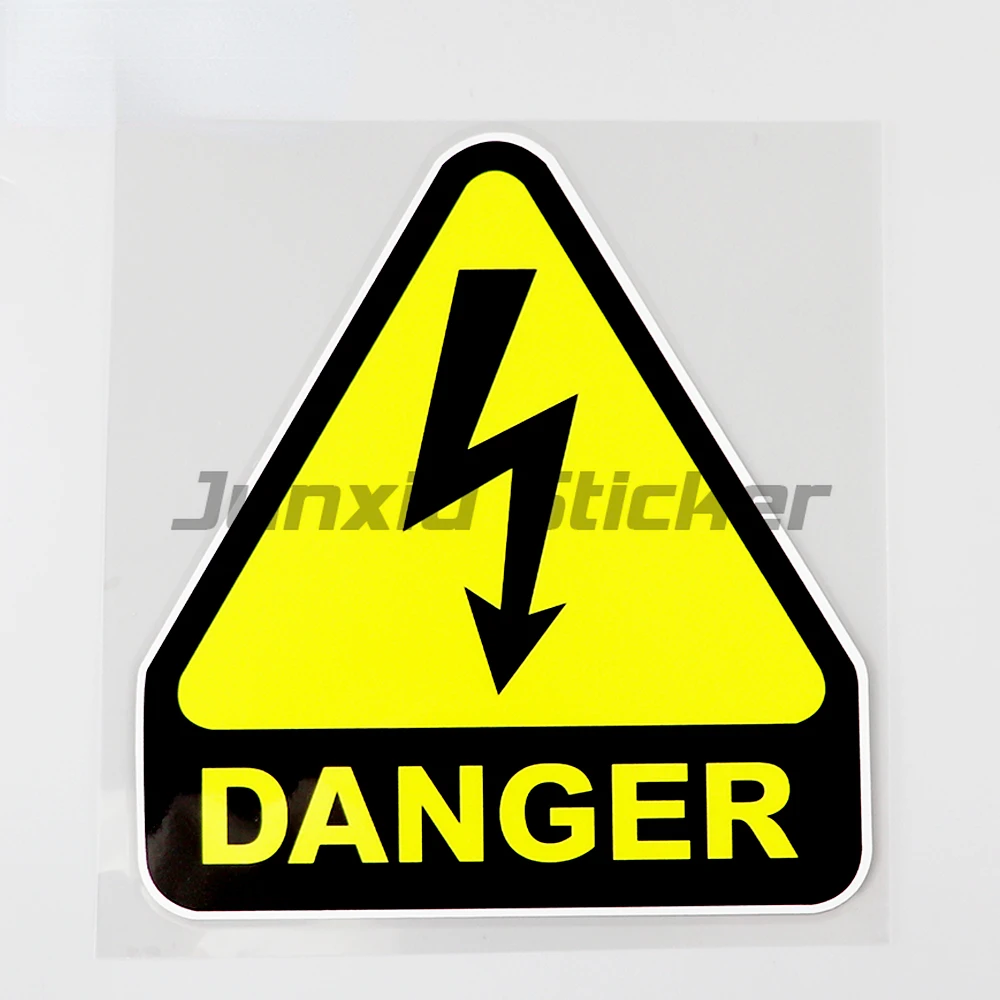 High Voltage Hazard Be careful there is electricity Warning Decal PVC Car Sticker