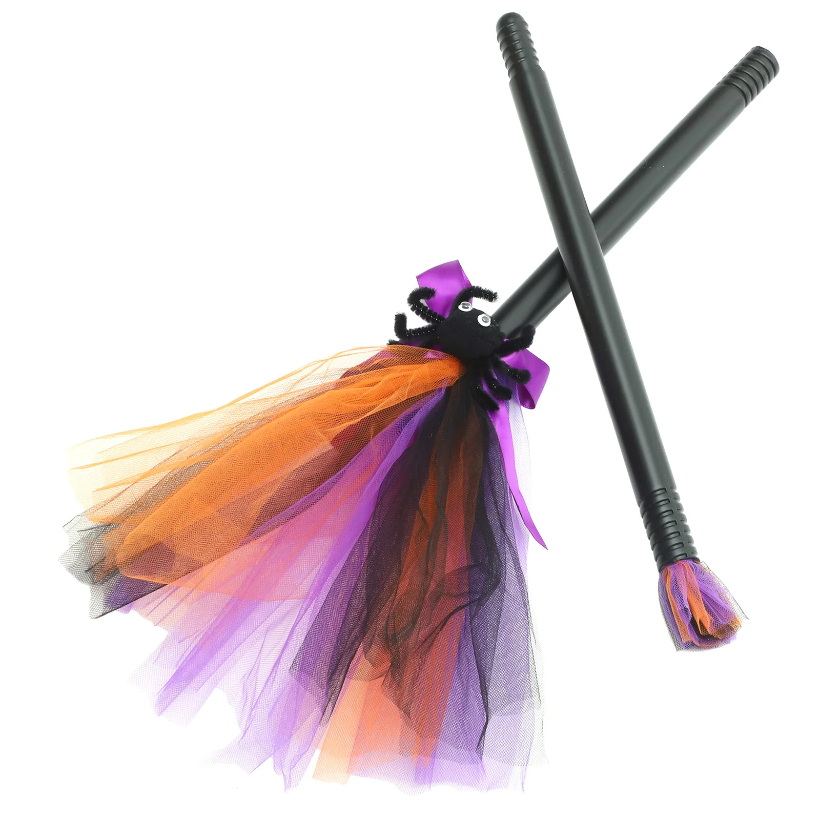 Witch Prop Plastic Cosplay For Halloween Party Costume Accessory Women Girls Witches Broom Witch Cosplay Costume Broom