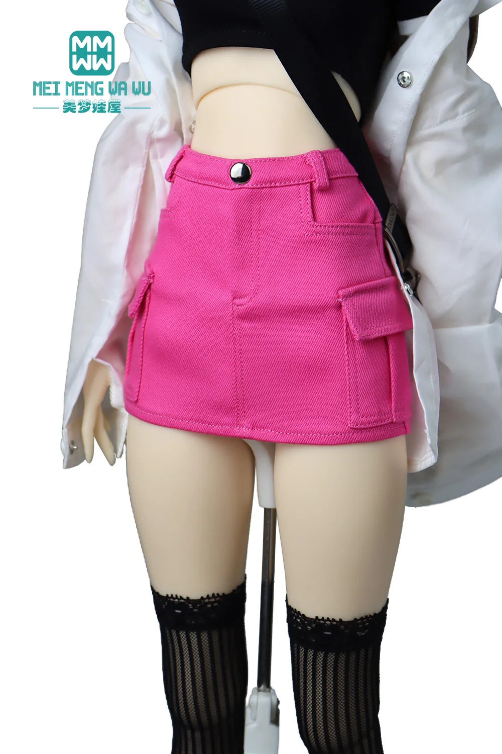 

Подходит для кукол 1/6, 1/4, 1/3 BJD DD SD MSD YOSD, модная карманная мини-юбка-карго, подарки для девочек