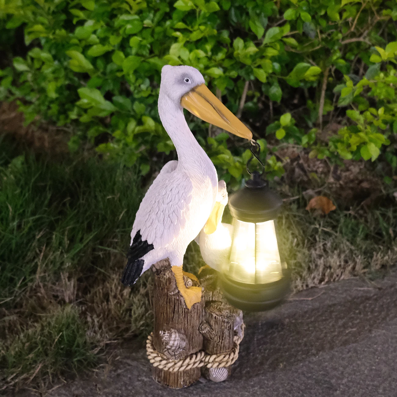 

Resin Statue Solar Light Cute Animal Figurine Lantern Desktop Art Crafts Ornament Garden Backyard Landscape Lamp Props
