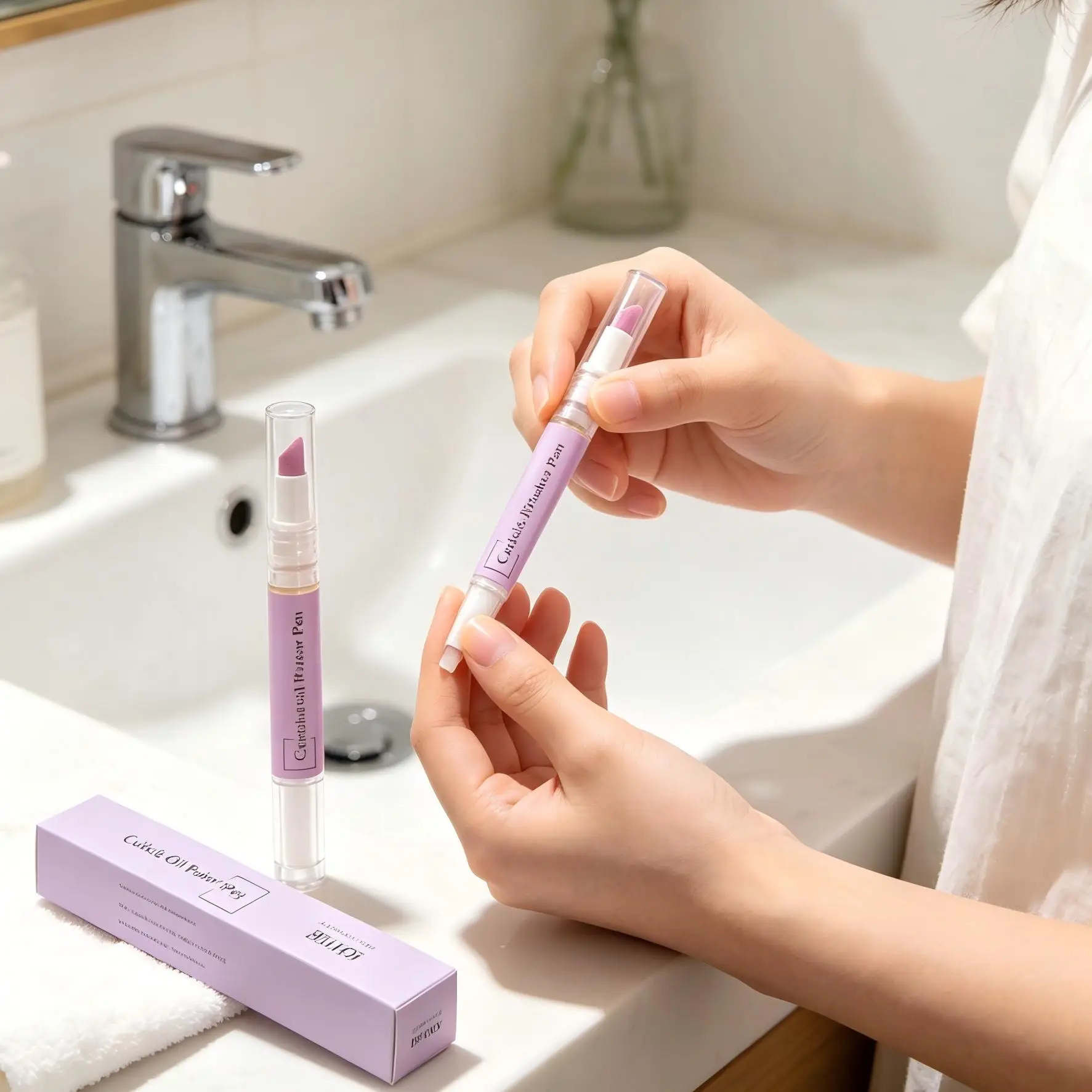 EELHOE Nail Cuticle Pusher for Dry & Damaged Nail Care Cuticle Strengthener Smooth Dead Skin Remover Cuticle Oil Nail Pen 2ml