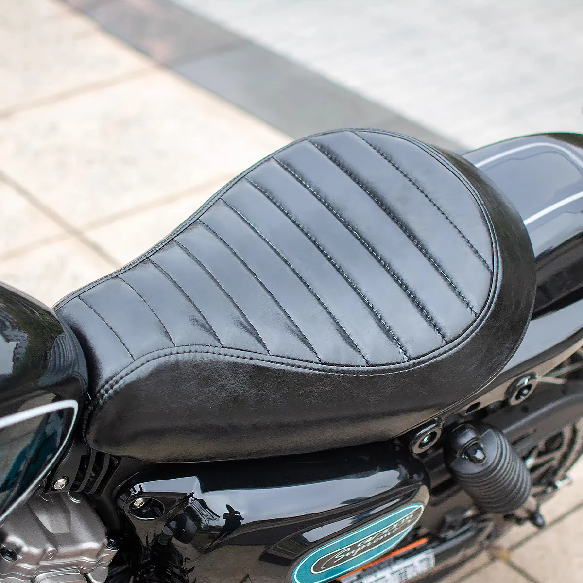 Customized For Hyosung GV300S Motorcycle Single Seat Cushion Modification accessories Leather Material