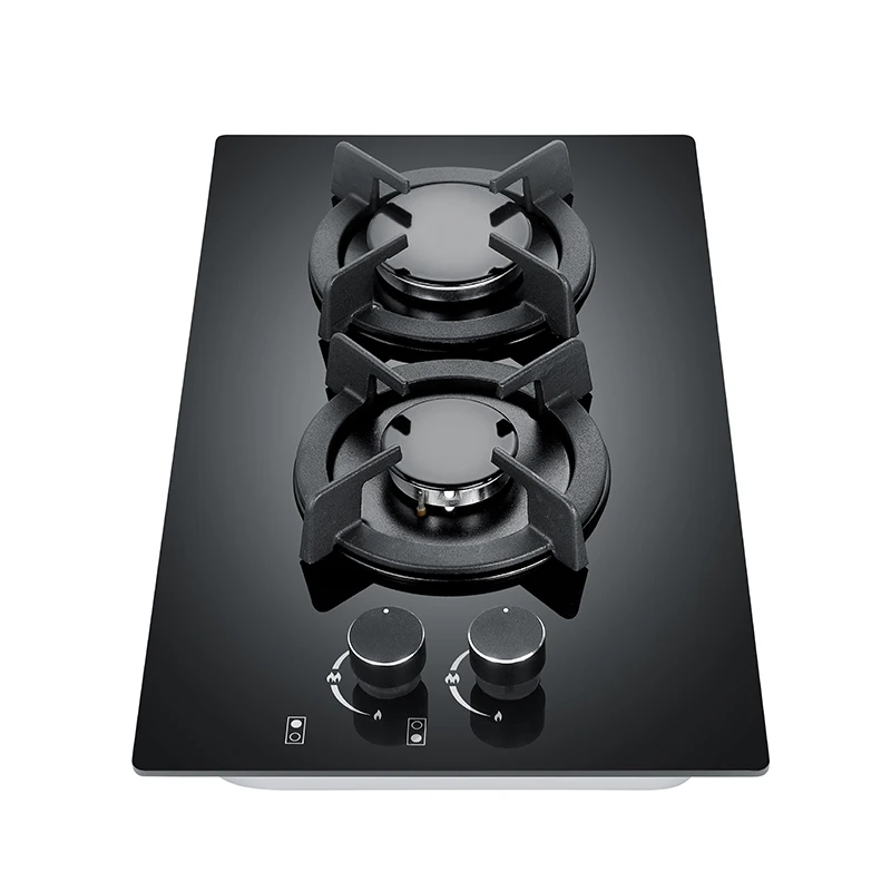 Kitchen appliance built-in 2 burner gas stove tempered glass Gas Hob Household Cocina de gas CKD SKD kitchen stove