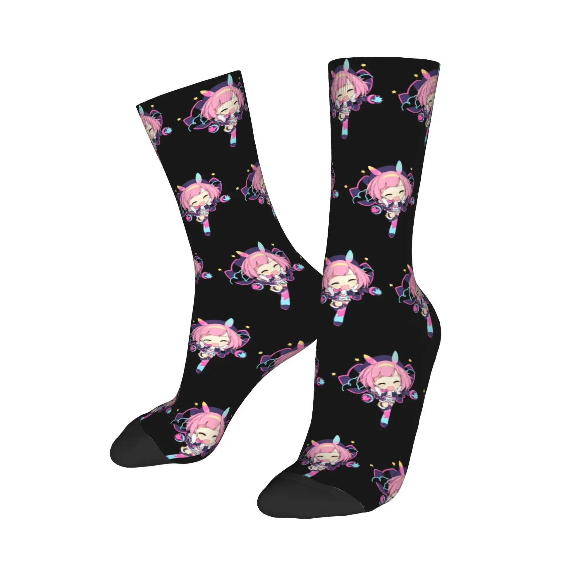 Emu Otori Socks Men's Women's Polyester Fashion Singer Anime Socks Harajuku Spring Summer Autumn Winter Middle Tube Socks Gifts