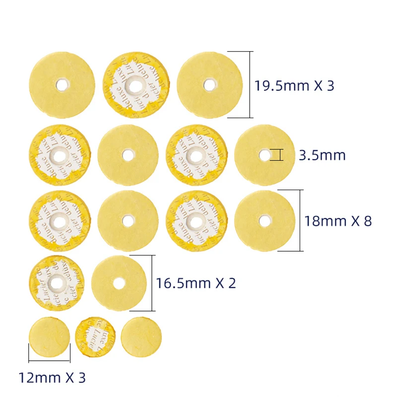 1 Set 16 Closed Hole Flute Leather Pads Sound Hole Seal Pad Flute Casing Felt Button Pad Gasket Flute Accessories