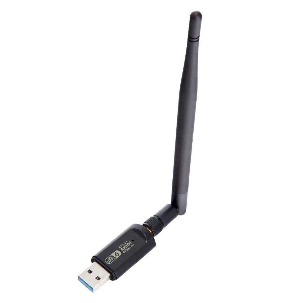 USB 와이파이 어댑터 듀얼 밴드 블루투스 5.3 6 동글, 무선 와이파이 리시버, PC 및 노트북 드라이버 무료, Win10/11 AX900, 2 in 1