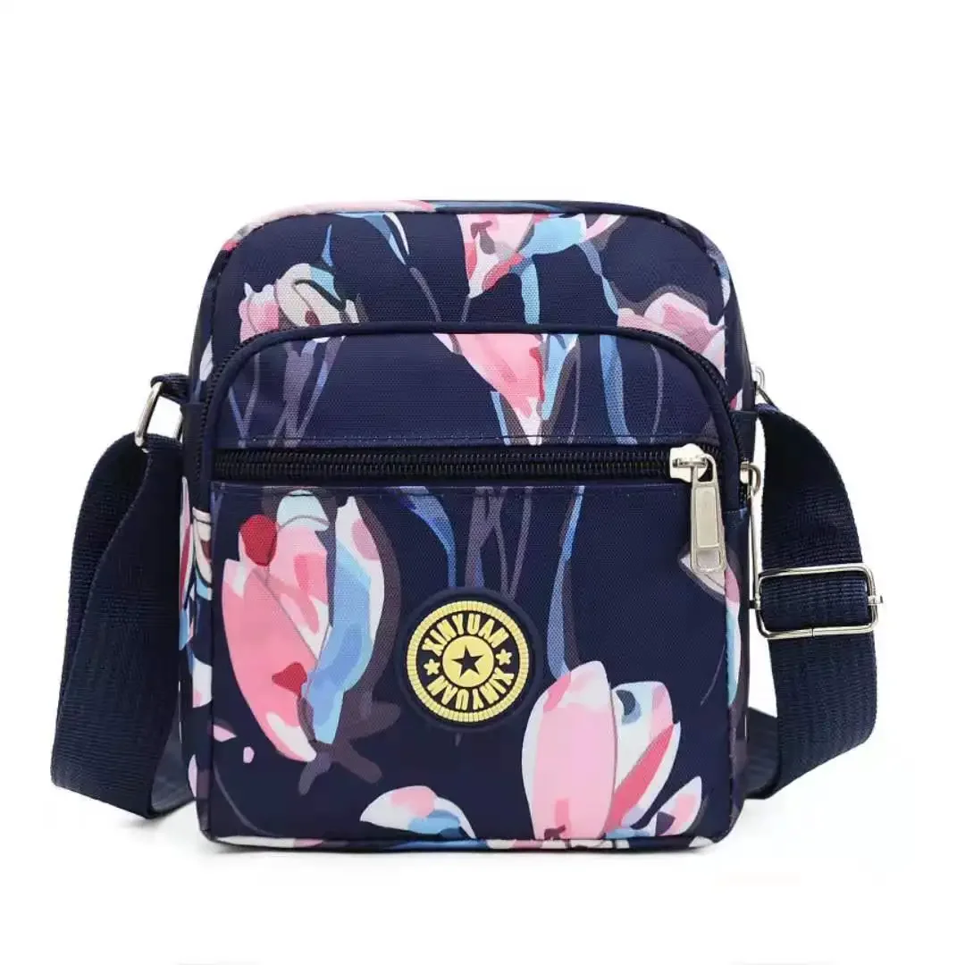 Women's Small Square Bag New Style Nylon Casual Printing Portable Diagonal Polyester Bags Multi-layer Ladies Shoulder Wholesale