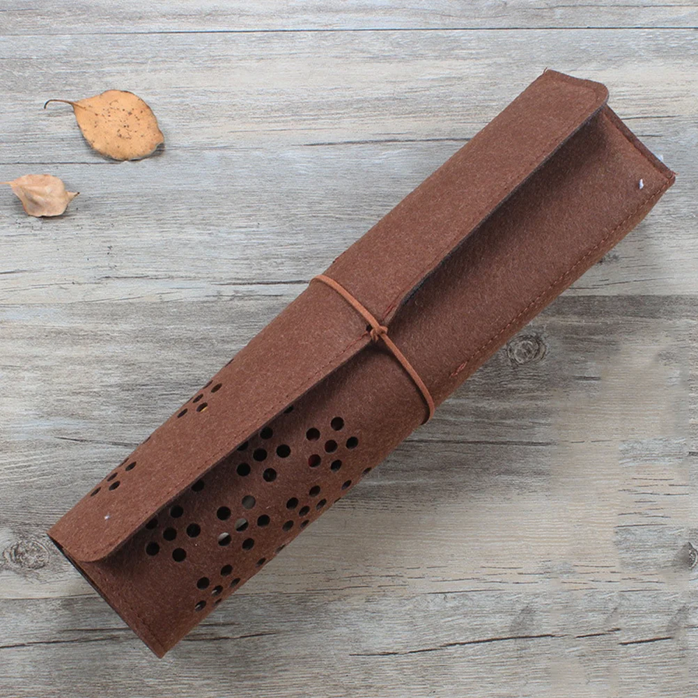 

Felt Pen Sleeve Stationery Storage Bag Portable Protective Pencil Case for Calligraphy Brushes Office School Supplies Pen Pouch