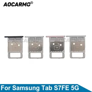 Bilashmart Aocarmo Samsung Galaxy Tab S7 FE 5G T736B Sim Card Tray MicroSD Slot Holder Replacement Parts