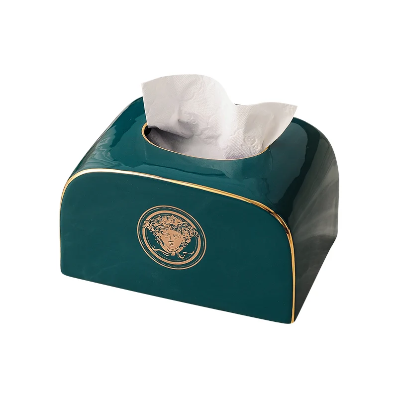 

Paper box tissue box coffee table home living room creative desktop small ornament ceramics