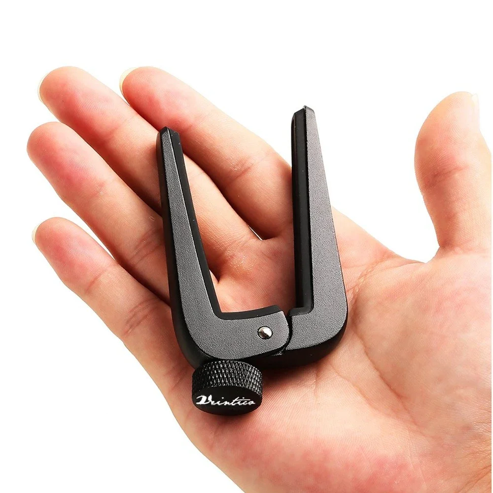 Universal Wide Adjustable Guitar Capo Fit for 6/12 String Acoustic Classical Electric Guitar,Bass,Mandolin,Banjos,Ukulele Black