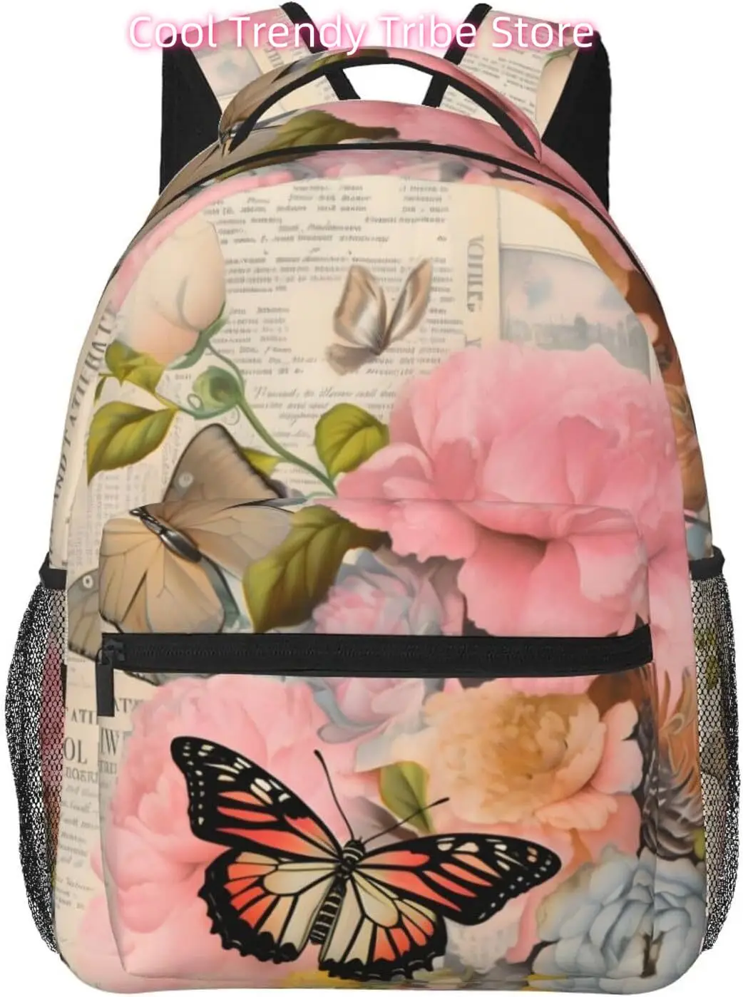 

Сумка для ноутбука «Снова в школу», винтажный легкий рюкзак для ноутбука с бабочкой, легкий многоцелевой дорожный повседневный рюкзак унисекс Co