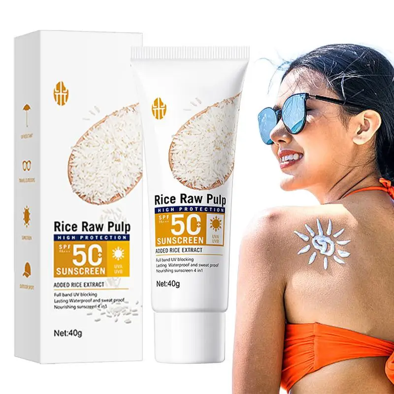 40g Multiple Protection Sunscreen For Face UV Protector Cream SPF50+ Sunscreen Face Moisturizer Waterproof Sunscreen Travel