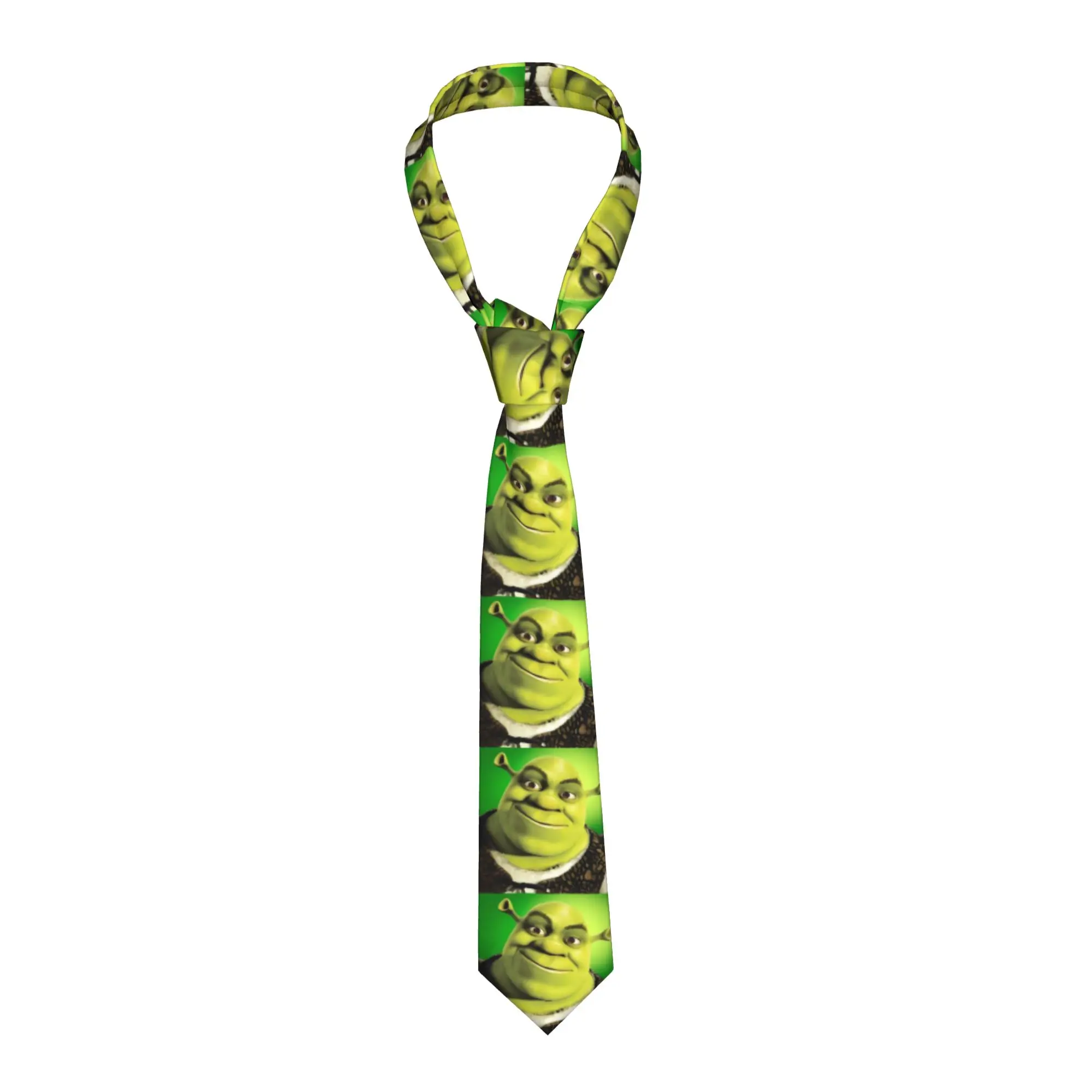 Corbata con diseño de Shreks Pun, corbatas retro informales, corbata de ocio para adultos, accesorios de corbata
