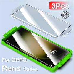 3Pcs Screen Protector with Kit for OPPO Reno 11 10 9 8 7 6 5 4 3 Pro Series - Anti-Scratch & Bubble-Free