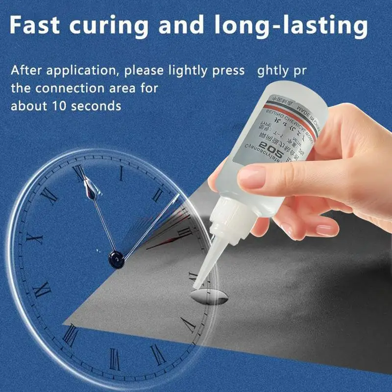 Super Glue High Strength Adhesive Quick Drying Transparent Instant Bonding Glue For Metal Glass Ceramic Fabric Crafting