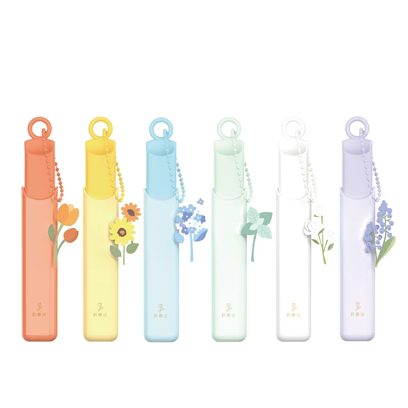 6PCS DELI SK153 Cute Mini Highlighter Paint Marker Pen School Office Office Stationery Supply Kawaii