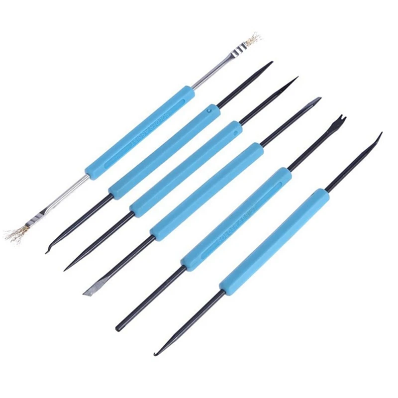 Kit di aiuto per la saldatura da 6 pezzi Kit di strumenti combinati per la saldatura del circuito ausiliario del circuito elettronico dello strumento di saldatura del circuito