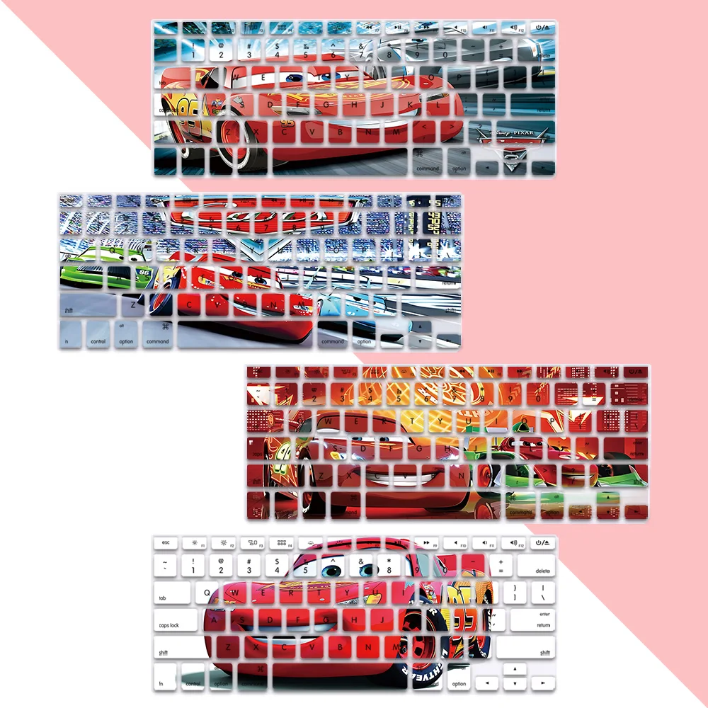 

US Layout Soft Silicone Lightnings McQueen Keyboard Cover for Macbook pro A1278 A1286 Retina A1425 A1502 A1398 Air A1369 A1466