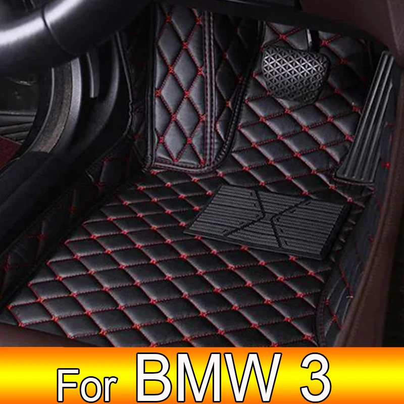 Car Floor Mats For BMW 3 F30 325i 330i 320i 318i Five Doors 2013 2014 15 16 17 18 19 Foot Pads Carpet Cover Interior Accessories