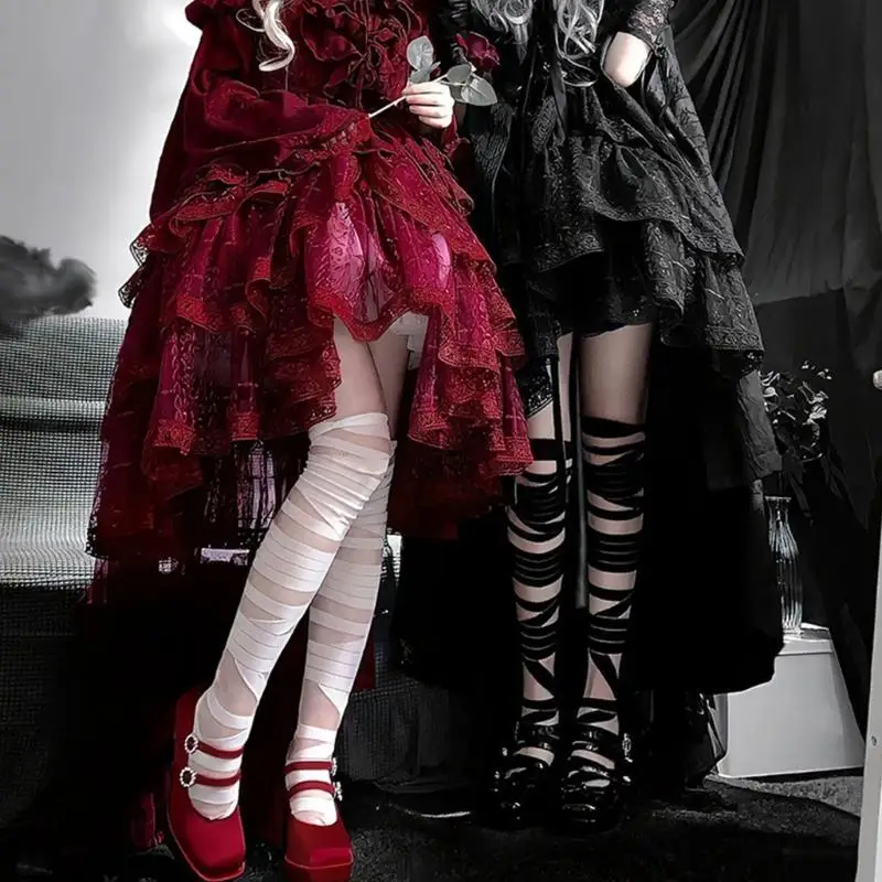 

195E женские чулки выше колена, высокие колготки, сексуальное женское белье, прозрачные носки, повязки, колготки, бинты, чулки