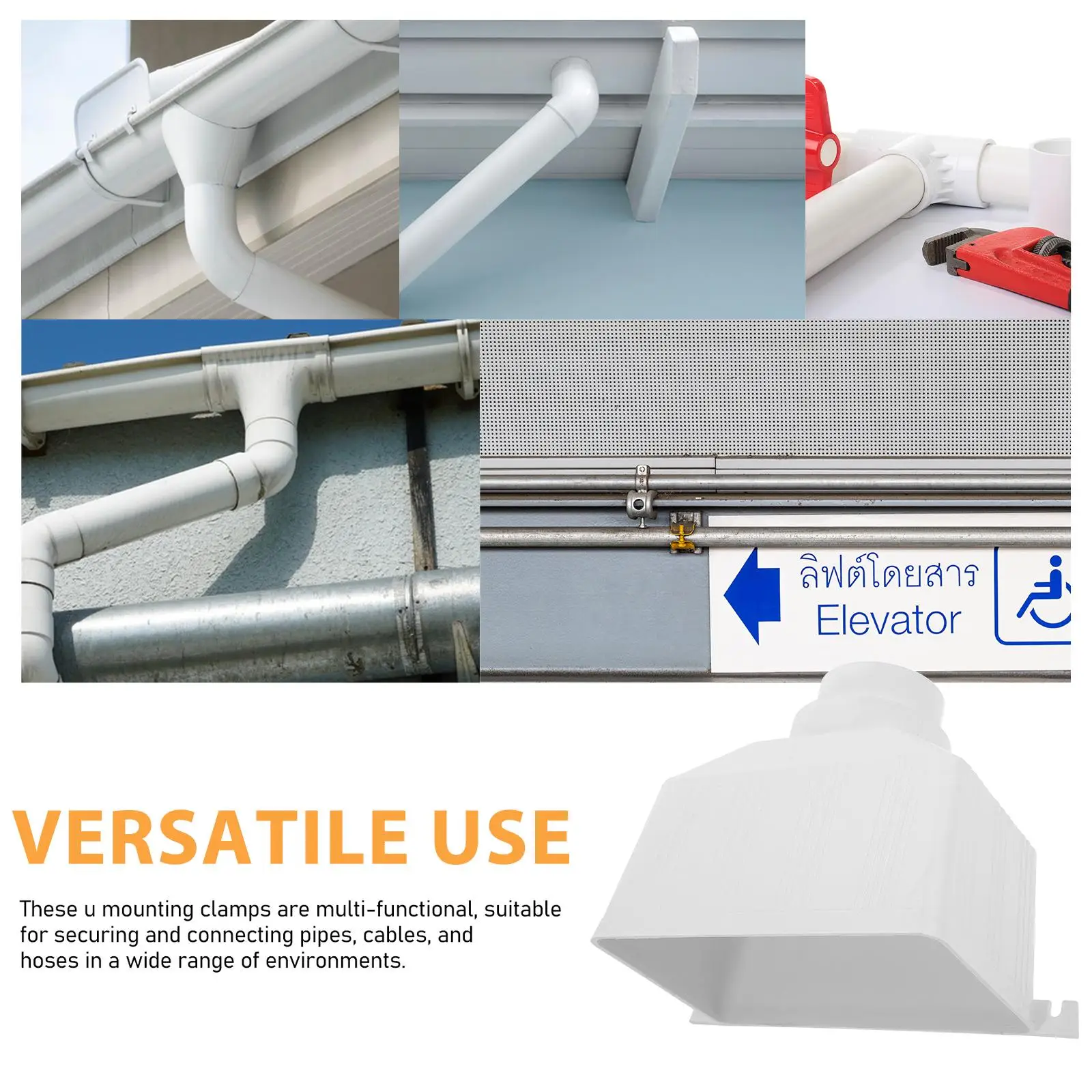 

Drainage Pipe Gutter Connector Universal Gutter for Downspout Funnel Rainwater Diverter Drainage Outdoor Hose Downpipe Accessory