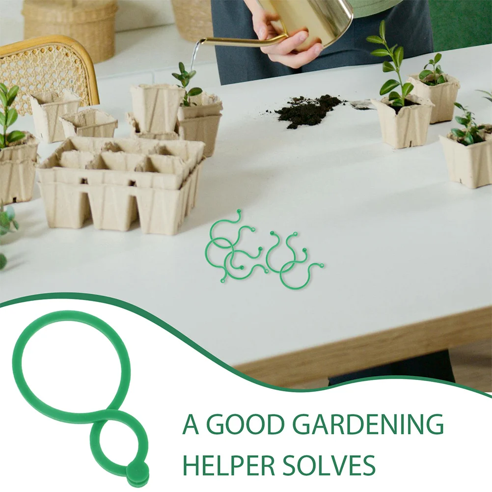 

100pcs Plastic Stem Holders For Plants Garden Support Fixing Rack Plant Stem Bonsai Flowerpot Floral Stems Holder Garden Plant