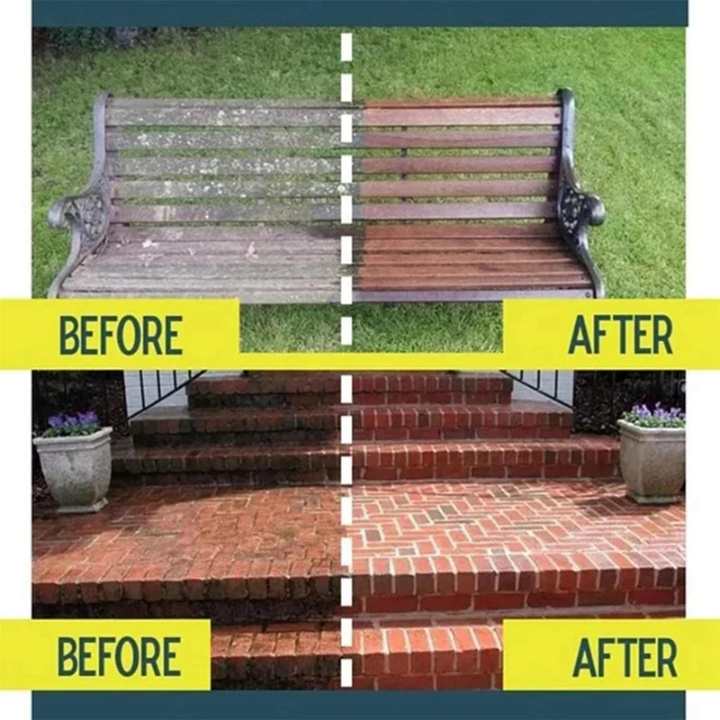 2-In-1 Hogedrukmondstuk, Zwart Plastic + Metaal Met Schuimpot En Standaard Connector