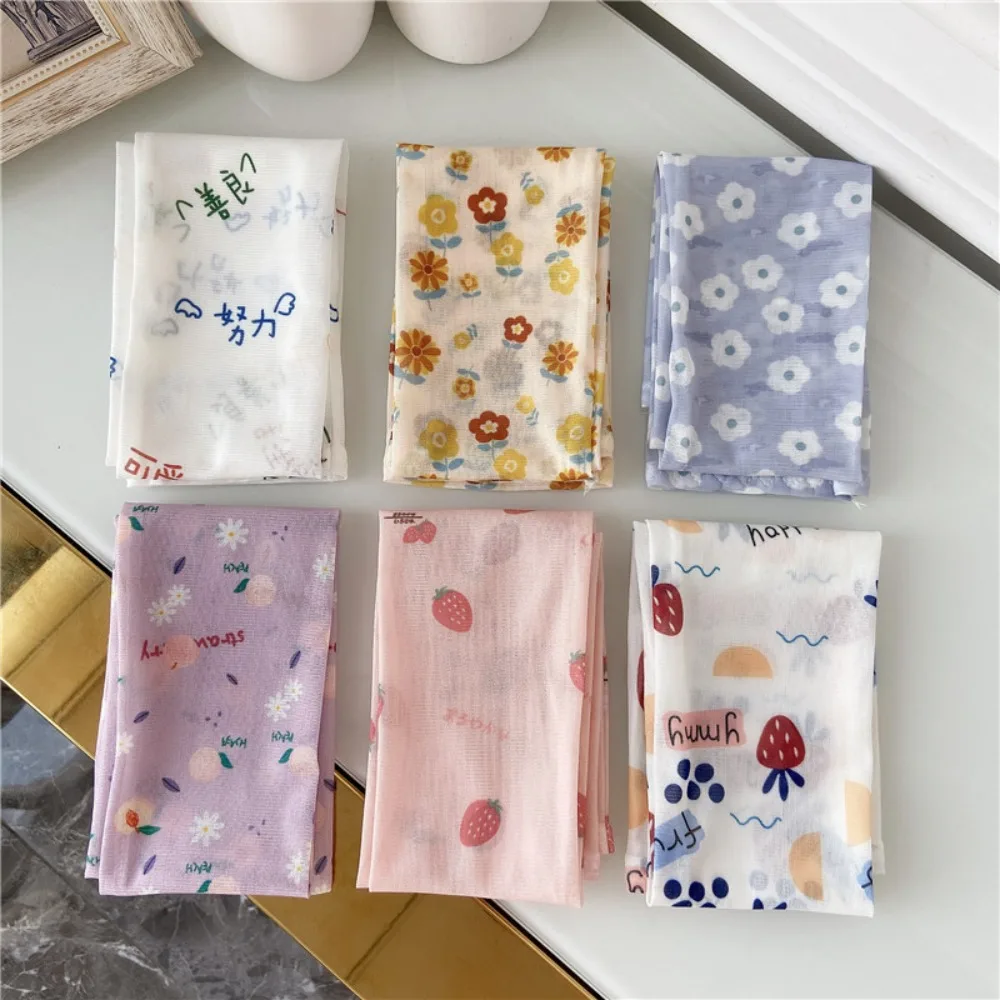 Ice Silk UV Protection Soft Ins Style Clothing Accessories Mesh Printing Sleeve Printed Ice Sleeve Ice Sleeve Sunscreen Sleeve