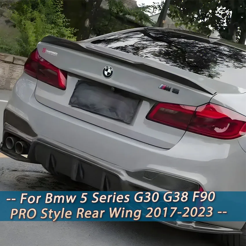 Performance Rear Spoiler Trunk Tail Wing Bodykits For BMW 5 Series G30 G38 F90 M5 520i 530i 530d 540i M550i M550d 2017-2023