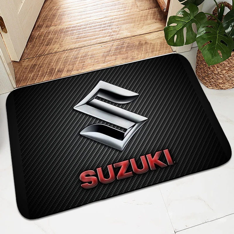 Carpet for Bedroom S-Suzukis Washable Non-slip Kitchen Living Room Rug Aesthetic Sleeping Room House Entrance Mat Soft Bathmat