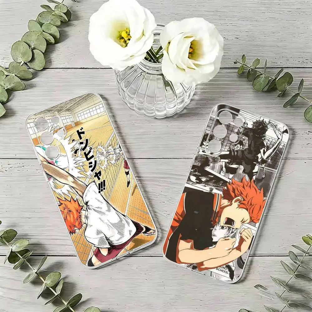 popular anime Haikyu   Phone Case For Samsung S21 S20 Ultra Plus FE S10 Transparent Silicone Phone Cover
