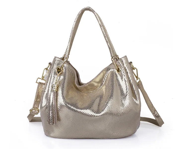Lady Snake Print Pleated Crossbody Bags Pattern Shoulder Bag Luxury Women Serpentine Leather Tote Handbag Sac A Main Bolsas