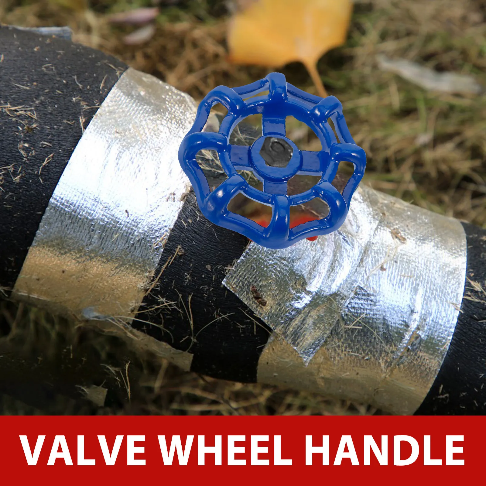 4Pcs Cast Iron Valve Handles Round Wheel Spigot Handle Replacement Outdoor Faucet Shutoff Hose Bib Metal Gate Valve Handwheel view 4