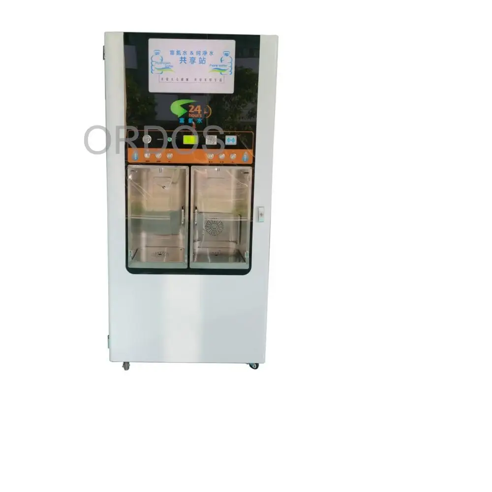 Double Door Hydrogen-rich Water Vending Machine purified bottled water vending machine for drinking water