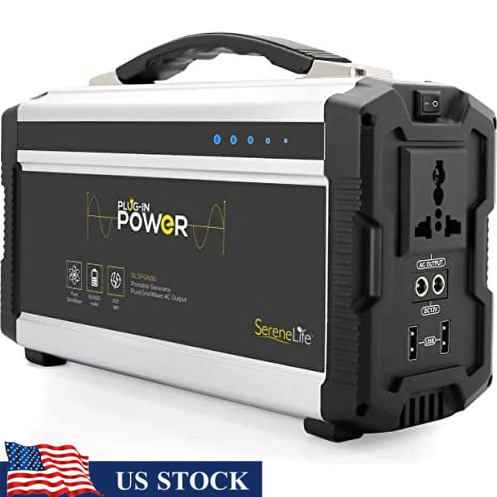 Rechargeable Battery Portable Power Generator 222W Solar Panel Compatible Compact Power Supply Multiple Outputs Emergency