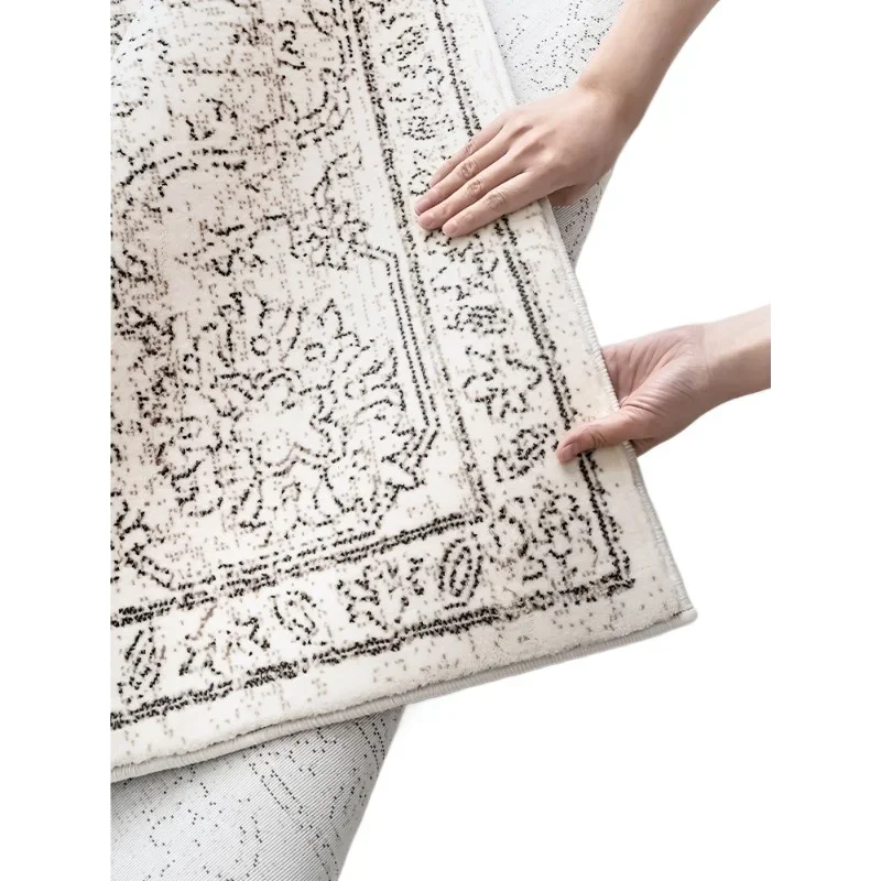 

French antique living room carpet retro advanced weaving home room bedside no glue no formaldehyde