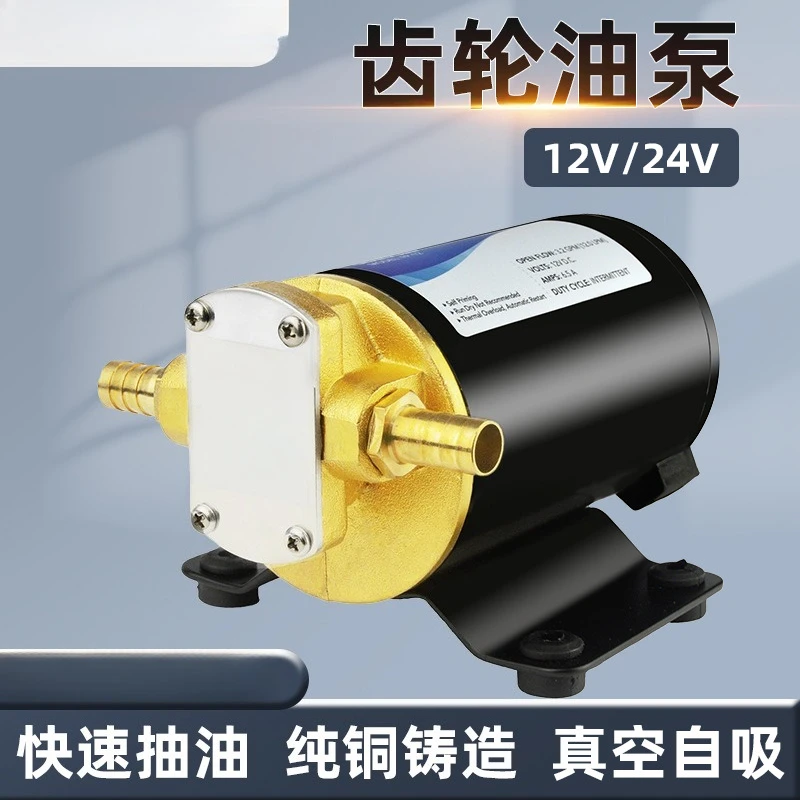 FP12 All Copper Gear Diesel Self Priming Pump 24V Oil Transfer Device For Vehicle Engine Lubrication Fuel Conveying Equipment