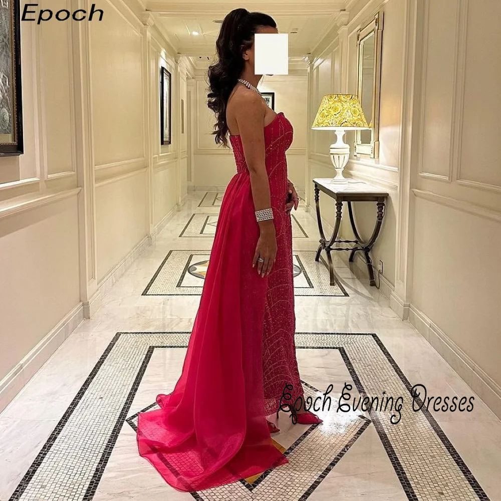 Epoch-vestido de noche exquisito para mujer, elegante vestido de fiesta de encaje brillante con escote Corazón y trompeta