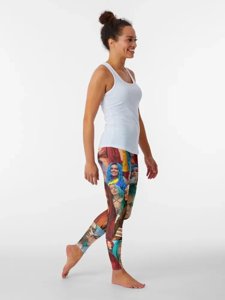 Karol G collage Leggings sportswear for gym legings for fitness exercise clothing for push up tights Womens Leggings