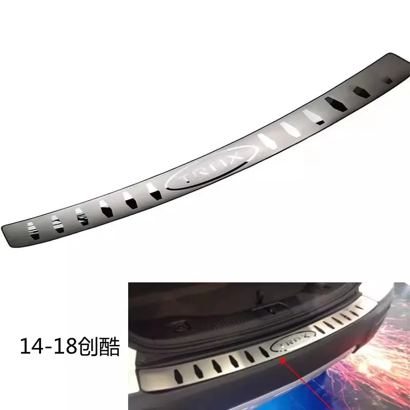 For Chevrolet TRAX 2014-2018 stainless steel car trunk threshold guard anti-scratch protection car accessories