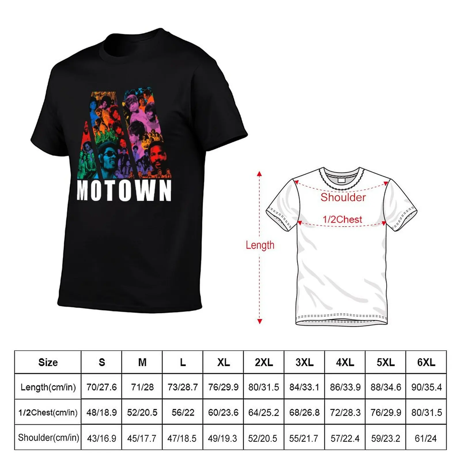 Tamla Soul Motown Collective Sixties Seventies vintage record label collage pop art T-Shirt Casual Everyday Short Sleeve T-Shirt