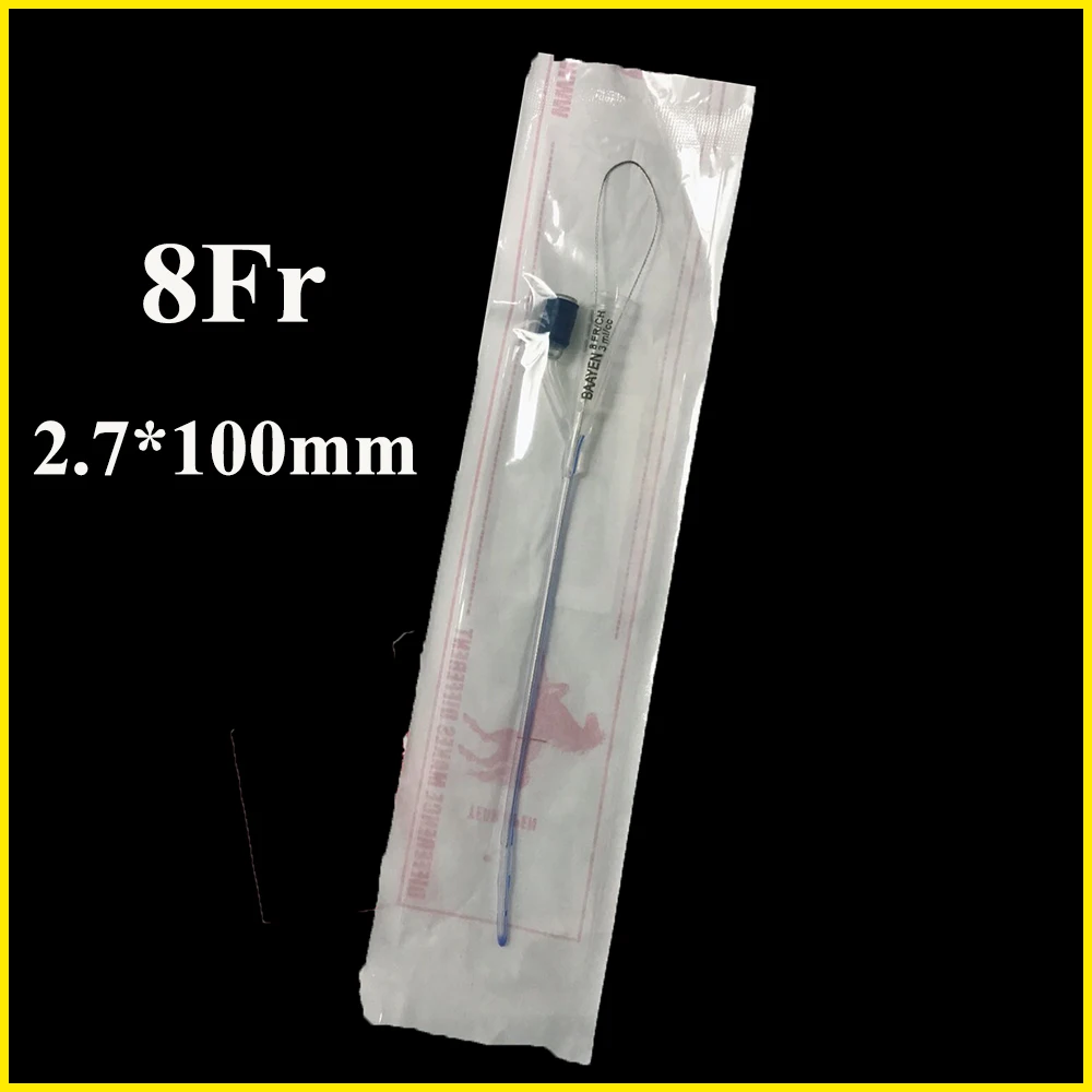 Pet Cat Urethrostomy Catheter Urinary Retention Stone Dredging Double Lumen Silicone Urethrostomy Hospital Clinic Supplies