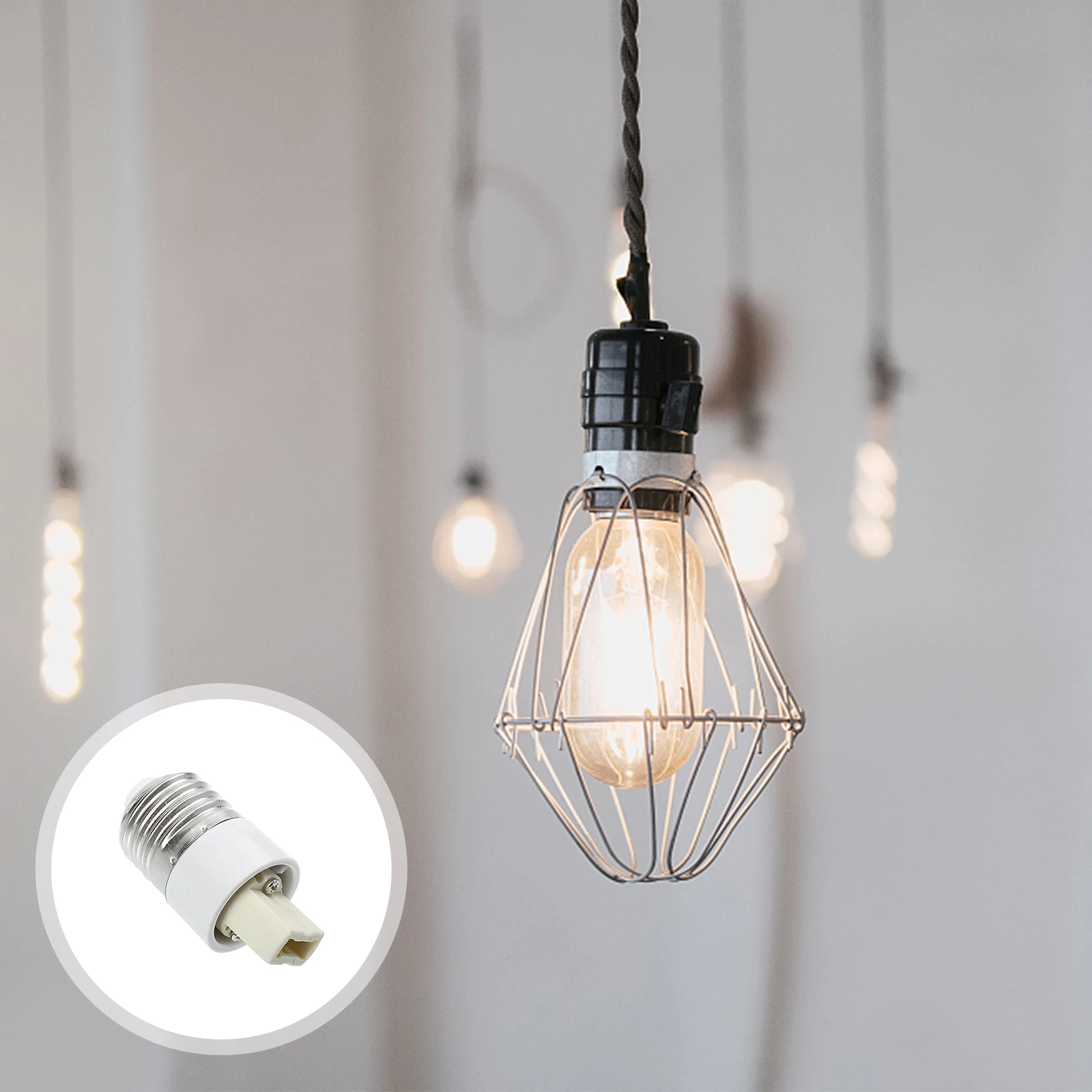 

6pcs E27 to G9 Light Bulb Holder Converter Lamp Base Adapter Socket Universal Plug Accessories Durable Efficient Conversion