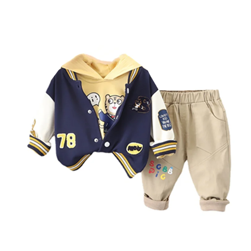 

New Spring Autumn Baby Clothes Suit Children Boys Sports Jacket Hoodies Pants 3Pcs/Sets Toddler Casual Costume Kids Tracksuits