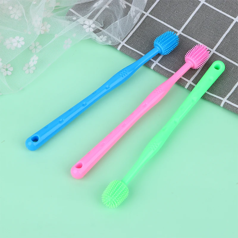 Pet Cat Toothbrush Super Soft Silicone Bristles Tooth Brush Oral Cleaning & Cat Face Blackhead Pets Cleaning Brush